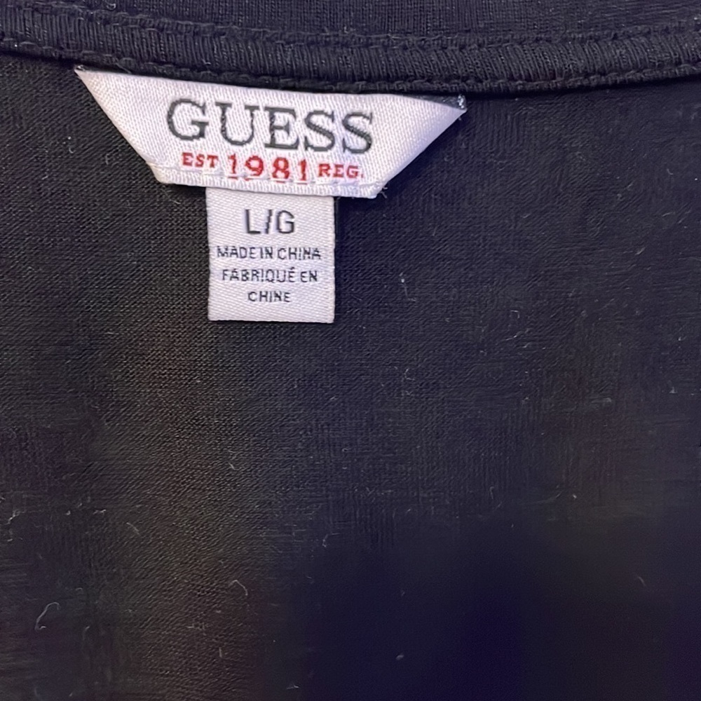 GUESS Women’s Black Blouse Size Large - Picture 3 of 5